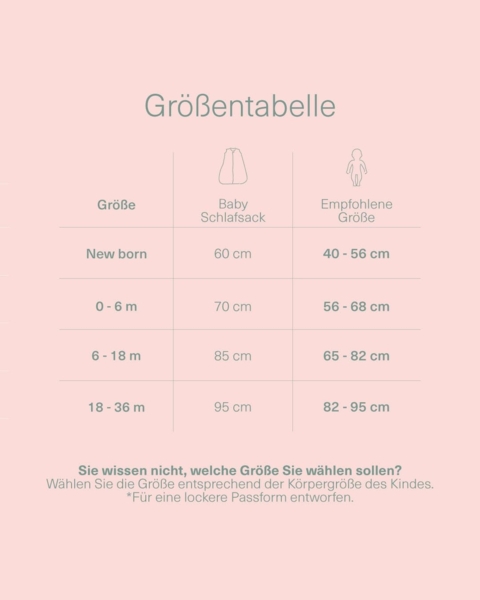 molis&co - Baby Schlafsack ärmellos - Ideal für den Winter - Babyschlafsack tog 2.5 ohne Ärmel - 100% Baumwolle (Oeko-TEX 100), Premium Qualität - Green Garden (70 cm, 0-6 Monate) Bild 2