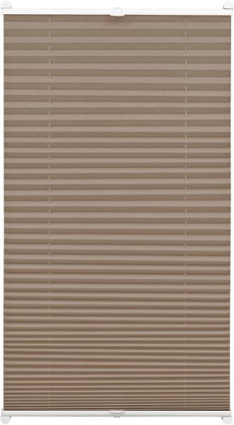 Gardinia EasyFix Plissee, mit 2 Bedienschienen, Taupe, 130x100 cm