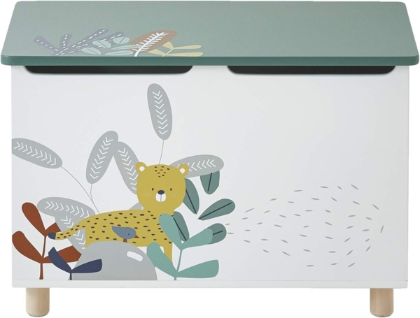 vertbaudet Sitzbank Kinder Spielzeugtruhe DSCHUNGEL