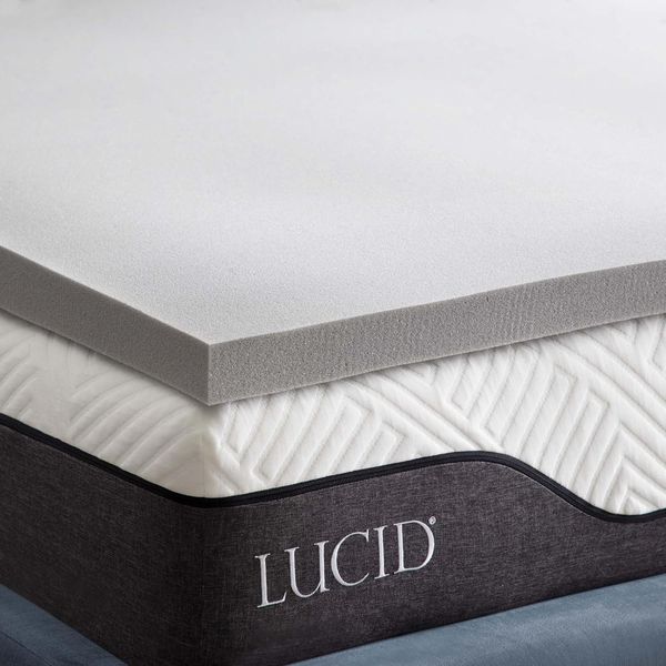 LUCID Memory Foam Matratzen-Topper mit Bambuskohle, 5 cm dicke Matratzenauflage, 120x200 cm
