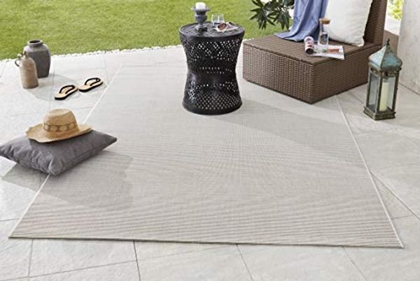 In- & Outdoorteppich Match creme - 80x150x0,8cm