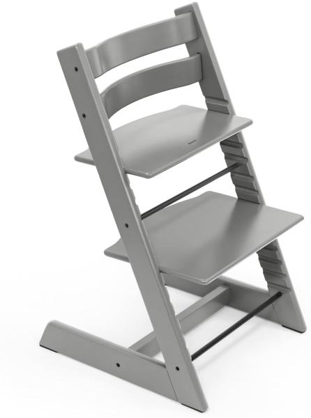 Stokke 'Tripp Trapp' Hochstuhl, storm grey, höhenverstellbar, Buche massiv, bis 110 kg