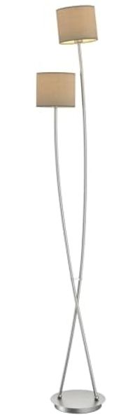 Lucande Stehlampe Juljana, Creme IP20, 2 x 40 W