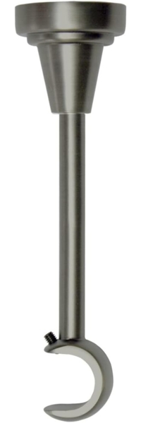 MDEKOR Gardinenstange Vorhangstange 19mm, 1-läufig, kürzbar, 1-läufig Wand oder Deckenmontage, 120 cm Antik Stahl Bild 7