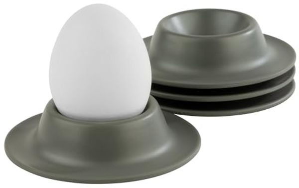 APS 85296 Eierbecher, 8,50x8,50, Höhe 4,50 cm, Melamin, grau