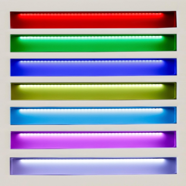 IDIMEX Polsterbett BAGO, Jugendbett mit LED Beleuchtung & Lattenrost Samtbezug cremeweiß Bild 7