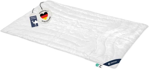 casimum Naturhaarbettdecke LUXUS Kamelhaardecke für Sommer, Winter, 4 Jahreszeiten, Füllung: 100% Kamelhaar, Bezug: 100% Baumwolle, Bettdecke 135x200, 155x220cm & weitere Größen, temperaturausgleichend