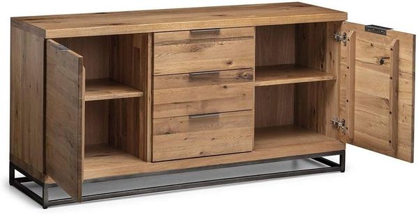 Julian Bowen Brooklyn Sideboard, Eiche/Gunmetal