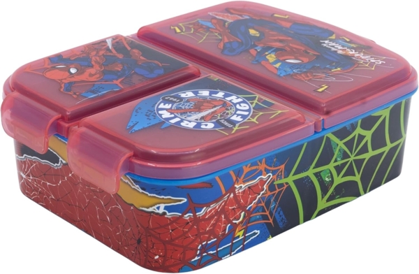 Spiderman Kinder Brotdose – Lunchbox mit 3 Fächern & tollem Design