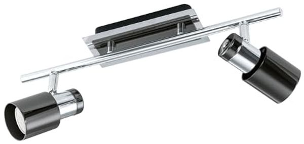 Eglo 30833 Spot LED DAVIDA 1 Stahl nickel-nero, GU10 max. 2X4,6W L:39cm B:7cm 3000K