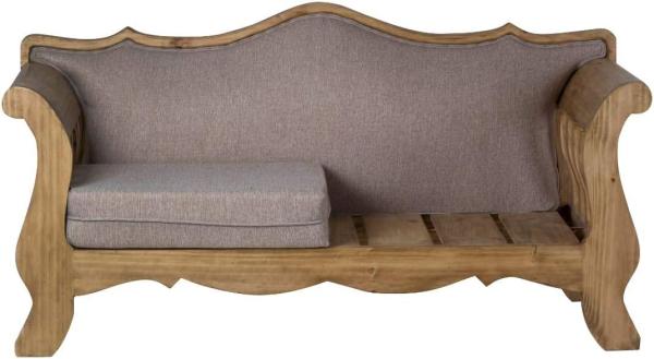 MiaMöbel Mexico Sofa 2-Sitzer 100% Baumwolle, Massivholz Pinie Landhaus Mexiko Möbel Mexikanisch Bild 6