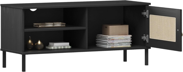 Woodroom TV-Board Valencia, Kiefer massiv lackiert, BxHxT 105x47x40 cm Bild 5