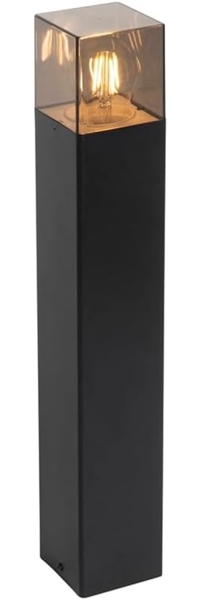 Qazqa Außen-Stehlampe Denmark, ohne Leuchtmittel, E27, Schwarz, Modern, Aluminium, 1-flammig