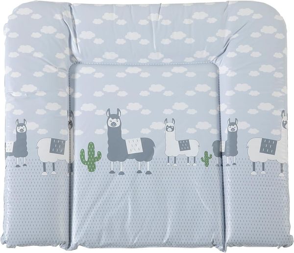 Geuther - Wickelauflage / Wickelmulde 5835, abwaschbar, geschweißt, mit Kopfschutz, 85x75 cm, Lama