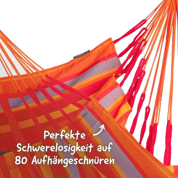 La Siesta Hängesessel DOMINGO Basic toucan orange Lounger Hängestuhl Hängematte Bild 3