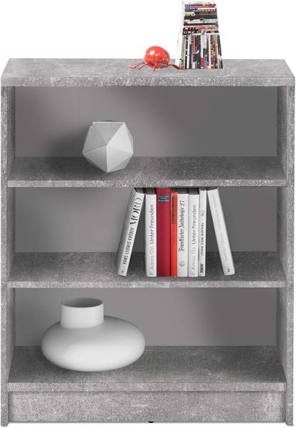 Stella Trading Regal Beton Dekor, BxHxT 72 x 86 x 34 cm, Weiss/Beton Dekor