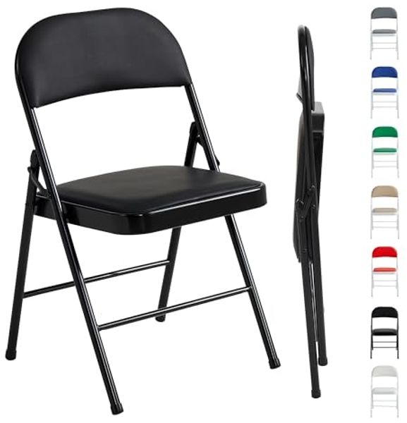 MCC direct Klappstuhl Kunstleder Klappstuhl gepolstert im 1er, 2er, 4er und 6er Set (1 St)