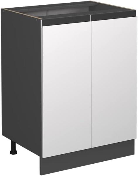 Vicco Unterschrank Küchenschrank Küchenmöbel R-Line J-Shape 60 cm modern (Anthrazit-Weiß)