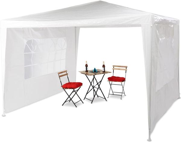 Pavillon 3x3 m mit 2 Seitenteilen