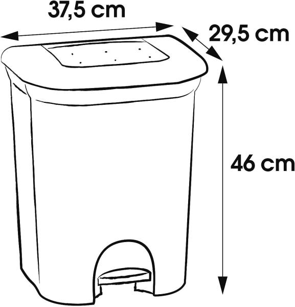 KEEEPER Step&Close DUO Treteimer 2x11 Liter Bild 2