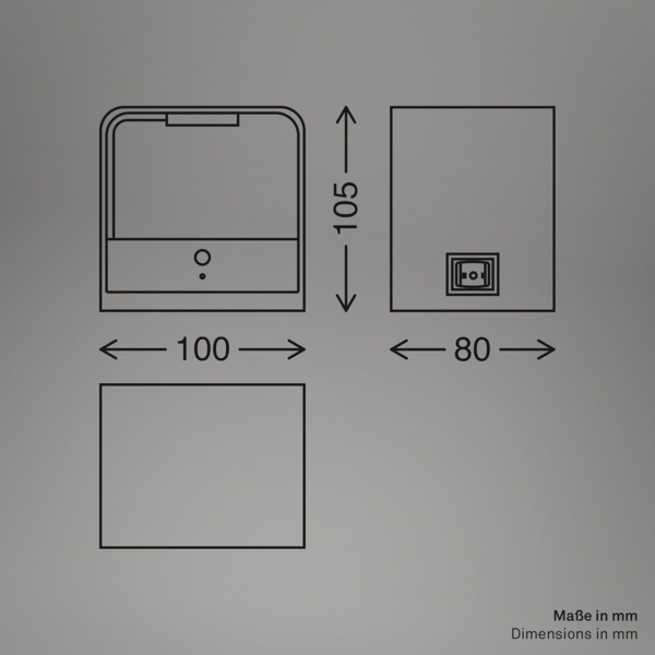 BRILONER Sticklights - LED Wandleuchte ohne Stromanschluss und ohne Bohren mit Bewegungsmelder, Akku, magnetisch abnehmbar, Wandlampe zum Kleben, Leselampe, Wohnzimmerlampe, Flur, 10 x 8 x 10 cm, Beige Bild 13