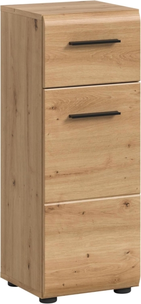 xonox. home – Standschrank Ice 30 x 80 x 30 cm in Korpus und Front Artisan Oak Nachbildung – Stand Badschrank Schrank in Holzoptik – modern & platzsparend