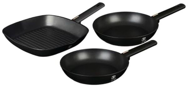 Berlinger Haus BH/7096 Monaco Collection Bratpfannen Set 3 tlg. in schwarz