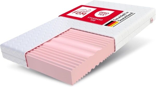 FDM Matratze 160x200 cm Härtegrad H3 H4 Höhe 20 cm Kaltschaummatratze Doppelseitige Rollmatratze HR-Schaum 7 Komfortzonen mit Hypoallergenem Waschbarem Jersey Bezug Oeko-Tex Verdura MAX Double