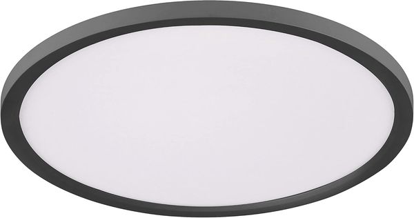 JUST LIGHT 15571-18 FLAT LED Deckenleuchte schwarz 40cm CCT