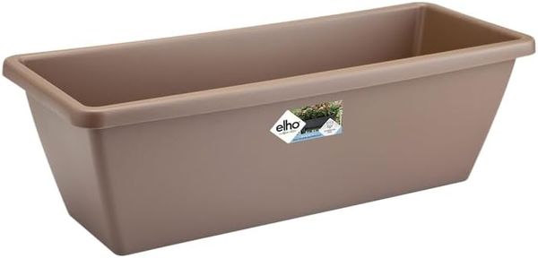 Elho Barcelona Balkonkasten 70 - Übertopf - Taupe - Draußen & Balkon - L 19. 5 x W 70 x H 15. 6 cm