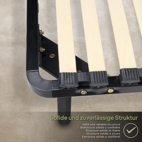 i-flair® Lattenrost 160x200 cm, Gästebett auf Füßen mit Stauraum - für alle Matratzen und Betten geeignet Bild 5