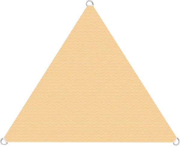 Sonnenschutzsegel Schattenspender Sonnensegel 3x3x3m HDPE beige Dreieck Segel