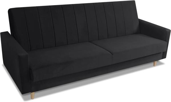 Beautysofa Sofa PAROS, Dreisitzer, mit Schlaffunktion, B:214/H:90/T:86cm, mit Bettkasten, Polstersofa, große Auswahl an Farbvarianten, mit Einbringing in die Wohnung