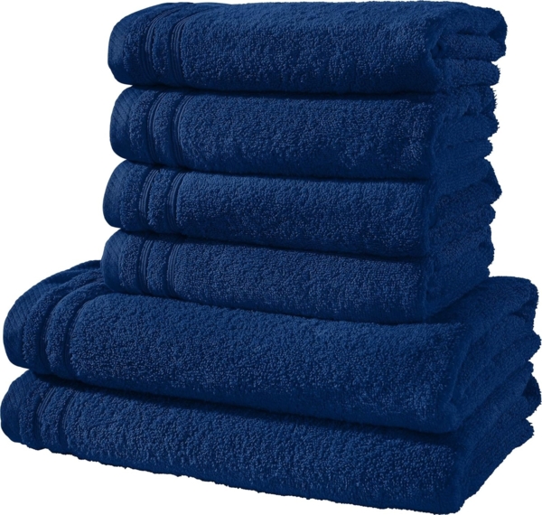 Erwin Müller Handtücher Frottier-Set "Heidelberg" 6-tlg, Frottier (6-St), Walk-Frottier Uni