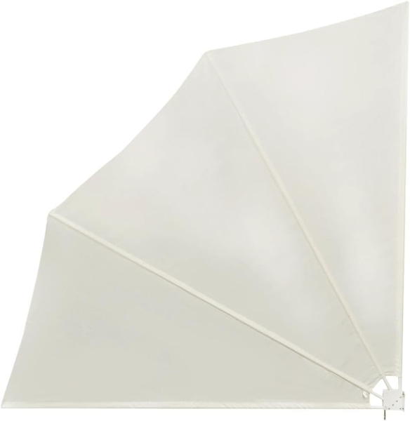 vidaXL Faltbarer Balkonfächer Creme 140×140 cm 41578
