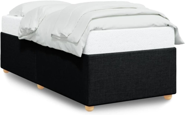 vidaXL Bettgestell ohne Matratze Schwarz 90x190 cm Stoff 3284696