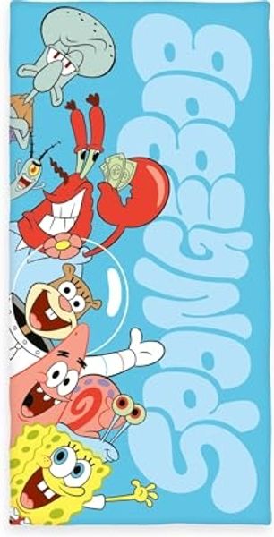 SpongeBob Velourstuch Badetuch Strandtuch 75x150 cm 100% Baumwolle