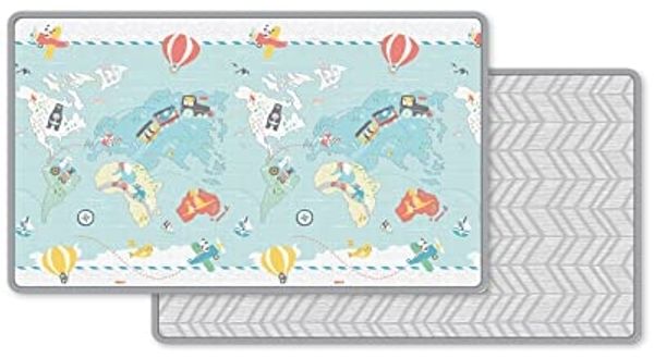 Skip Hop 243103 Spielmatte, wendbar, für Reisende, mehrfarbig