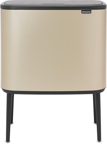 Brabantia Mülleimer Bo Touch Bin Champagnerfarben, 11 + 23 L