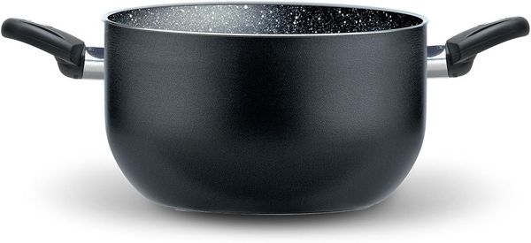 Pensofal BioStone Kasserolle mit 2 Griffen, Aluminium, schwarz, 20 cm