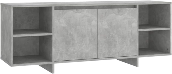 vidaXL TV-Schrank Betongrau 130x35x50 cm Holzwerkstoff 809588