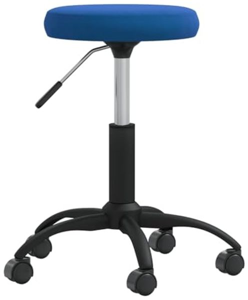vidaXL Massagehocker Samt Blau 3085742