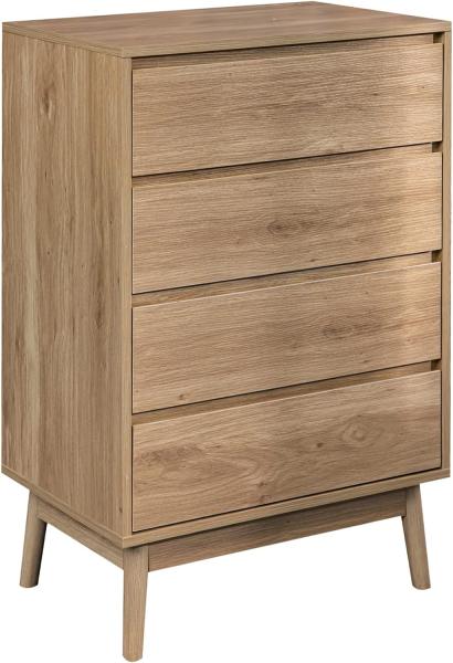 Rebecca Mobili Wohnzimmer Kommode, 4 Schubladen, MDF, Braun, Modern Style - Maße HxLxB: 91 x 60 x 40 cm - Art. RE6716 Bild 6