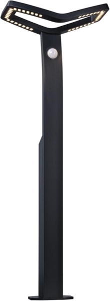 Paulmann 94796 LED Pollerleuchte Alara Bewegungsmelder 3000K Anthrazit