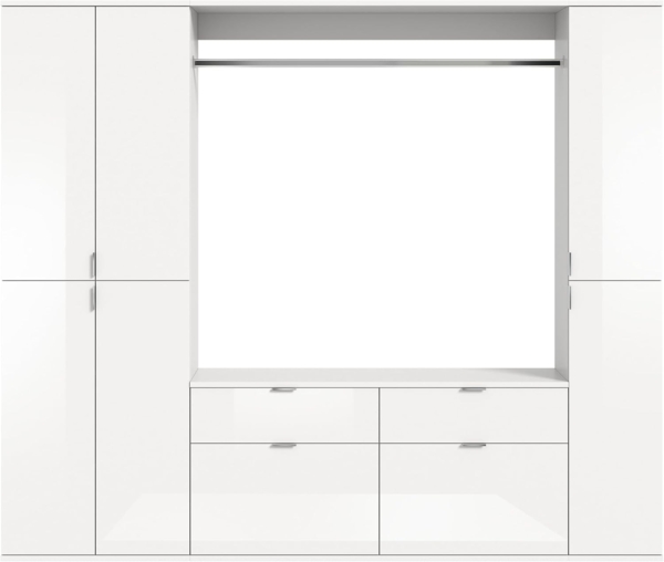 Garderobenset Projekt X VI - Weiß / Weiß Hochglanz Bild 3