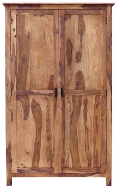 Schrank Rami 120x200x60 aus indischem Sheesham-Massivholz