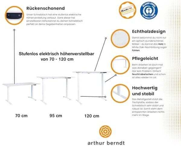 arthur berndt Schreibtisch Schreibtisch »Mathea« elekrisch höhenverstellbar Bild 4