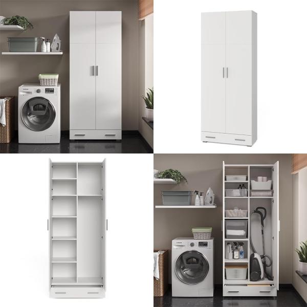 Aktenregal Ingo Weiß 80 x 182.4 cm mit Schublade Vicco Bild 8