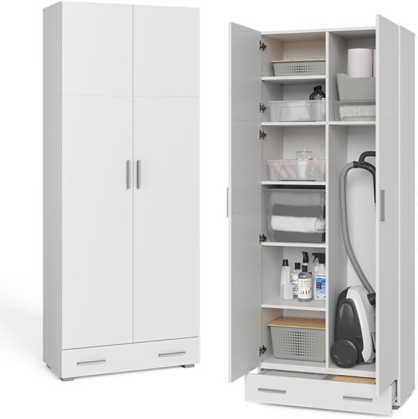 Aktenregal Ingo Weiß 80 x 182.4 cm mit Schublade Vicco Bild 7