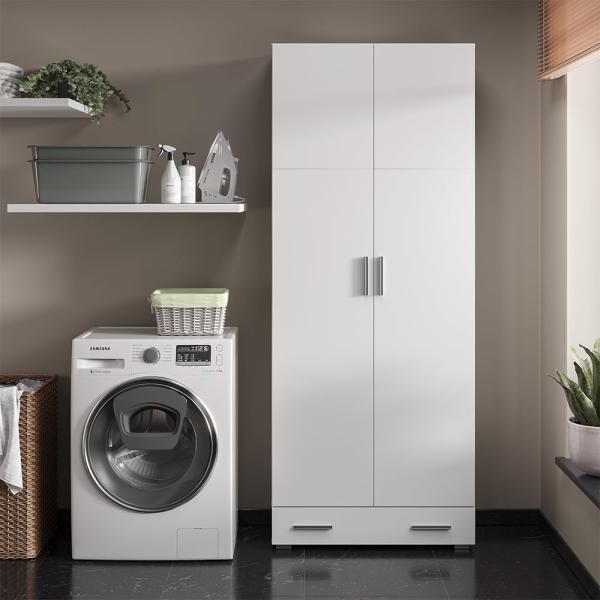 Aktenregal Ingo Weiß 80 x 182.4 cm mit Schublade Vicco Bild 2